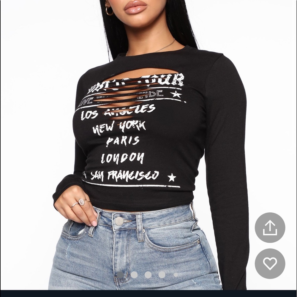 Long sleeve black top